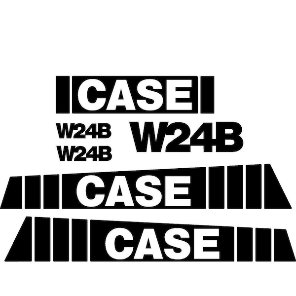 New Fits Case Wheel Loader W24B Decal Set